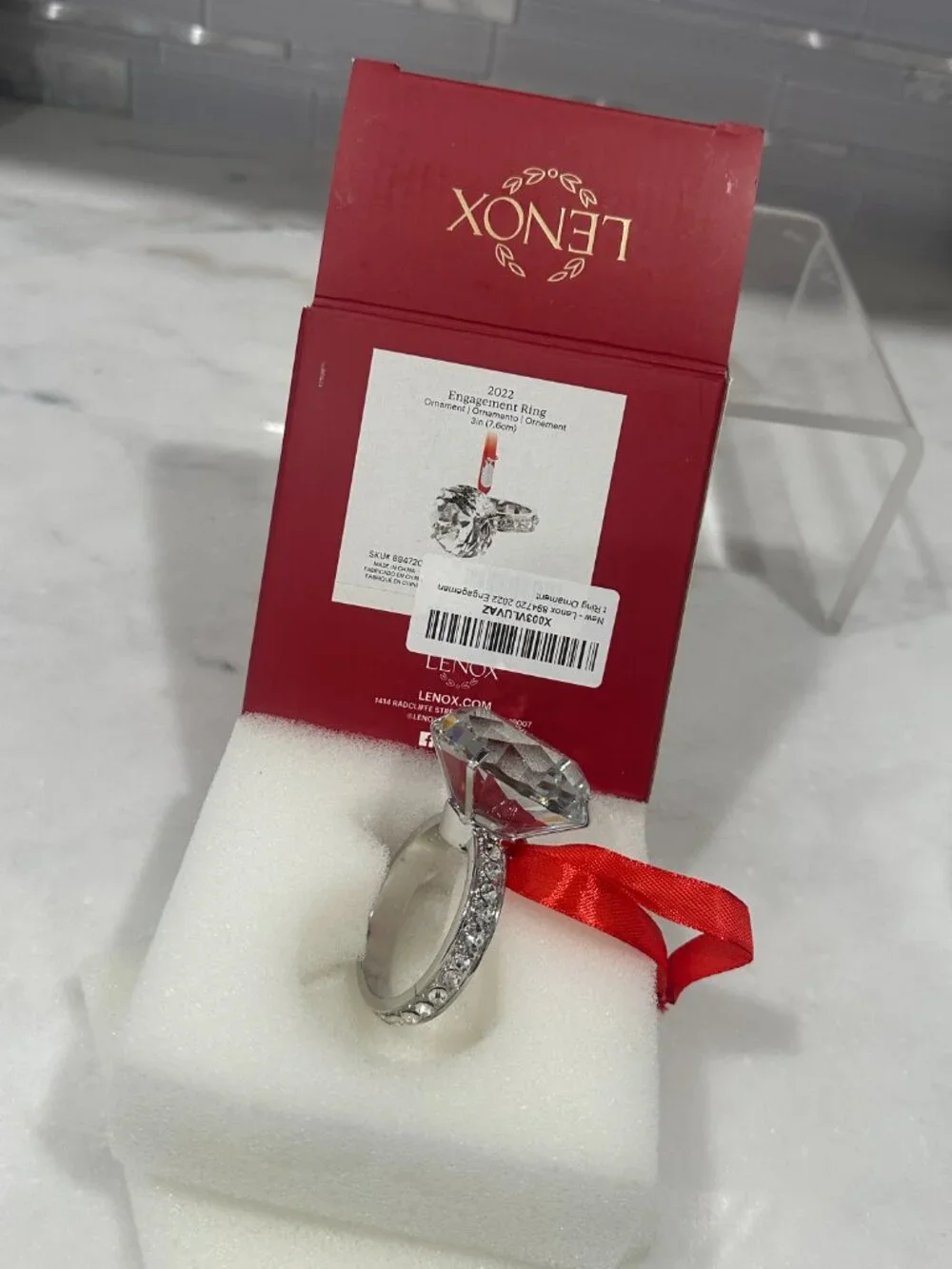 Lenox 2022 Engagement Ring Ornament 💍